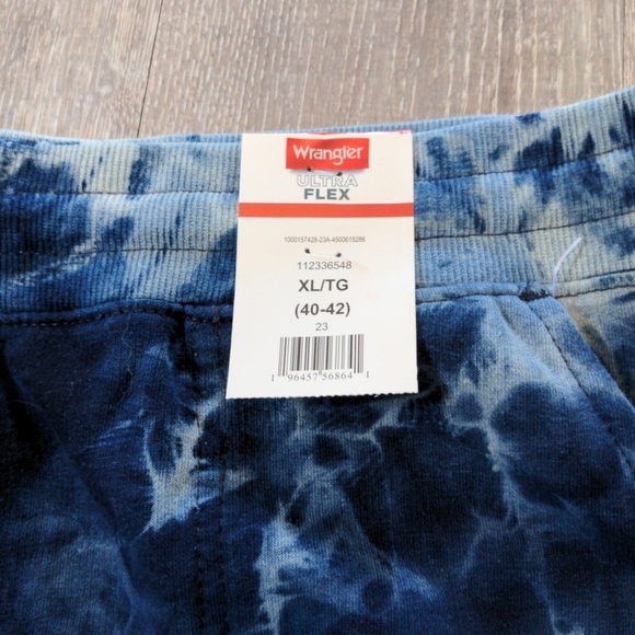 NWT Wrangler Ultra Flex Sweat Shorts Mens XL Blue Athletic Comfy Athleisure - Picture 4 of 10